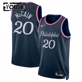 Philadelphia 76ers Jared Mccain Nike 2025-26 City Edition Navy Lasten Pelipaidat Swingman